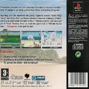 Yetisports World Tour (EU) box cover back